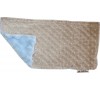 Mocha Minky Dot/Baby Blue Swirl Burp Cloth